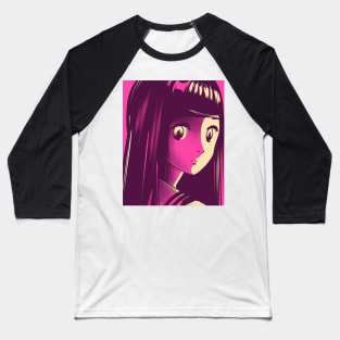 Shy Anime Girl Baseball T-Shirt